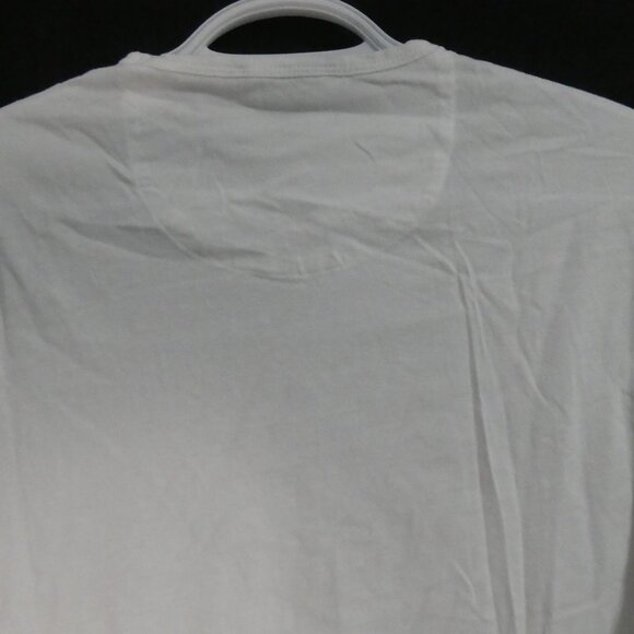 BLACK BROWN 1826 Super Soft Tee | medium | White Cotton V-Neck Short Sleeve Tee - Picture 9 of 12